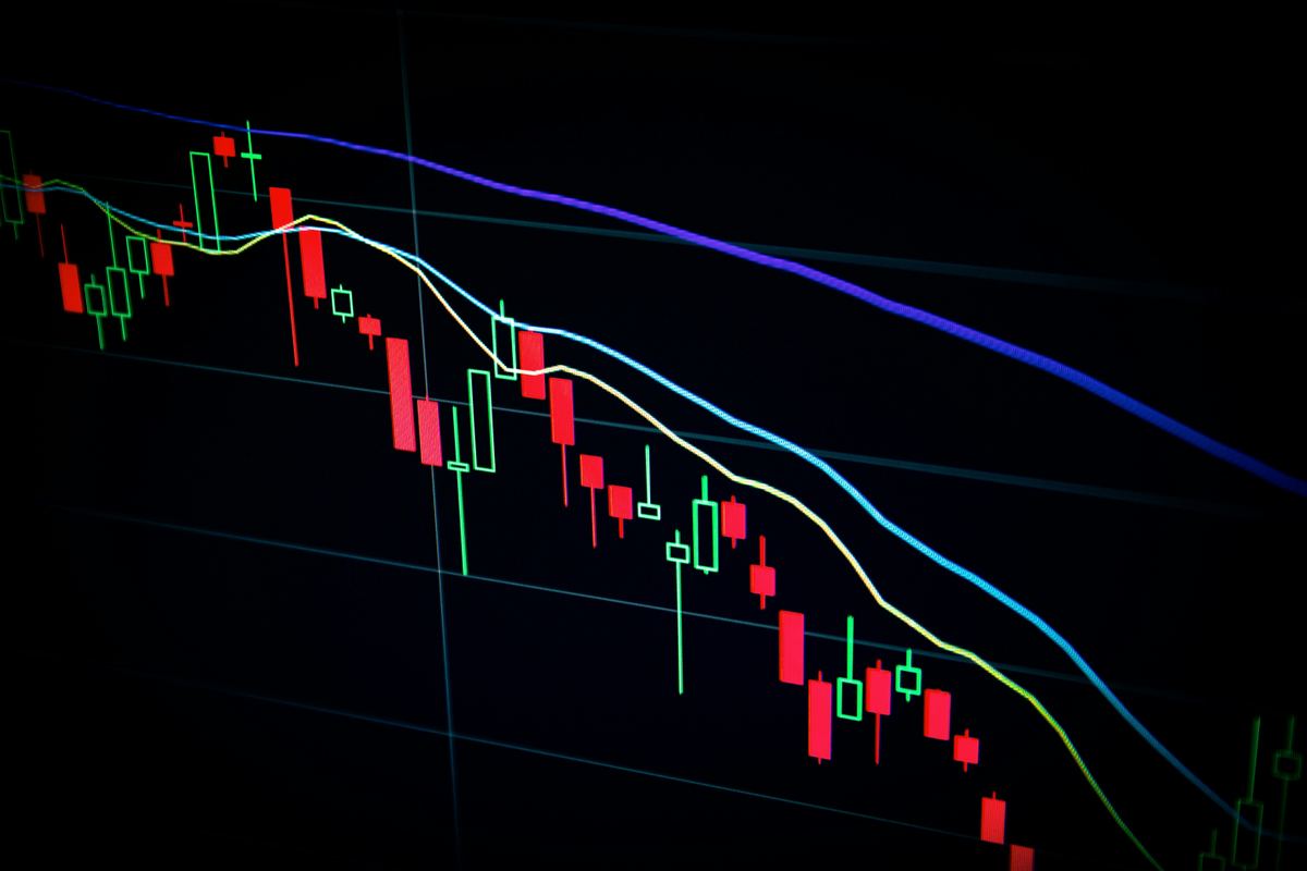 Market chart on a dark screen illustrating medium term note programmes