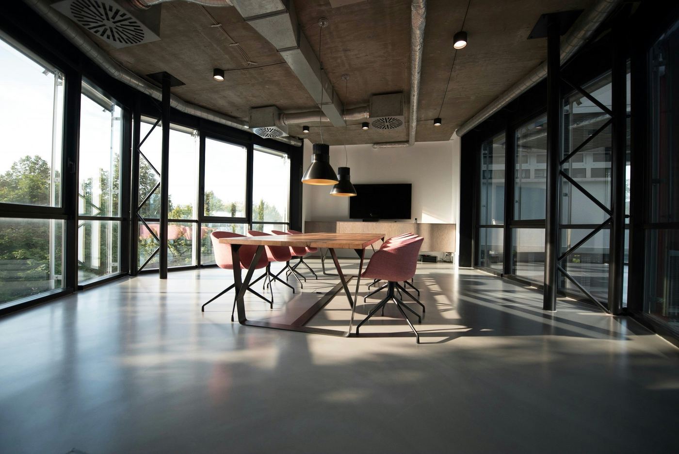 Meeting room at the Delta Prestige Finance office in Keerbergen